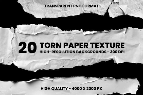 Download 20 Torn Paper Texture Backgrounds - Text Collection