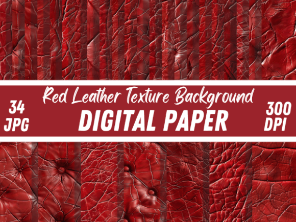 Download Red Leather Texture Sleek Backgrounds - Text Collection