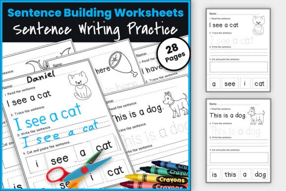 Download Sentence Building Worksheets Read+Write - Write Collection