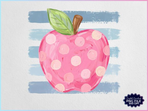 Download Preppy Textured Back to School Apple PNG - Text Collection