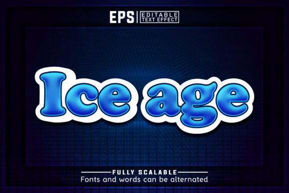 Download ICE AGE  3d -Editable Text Effect - Text Collection