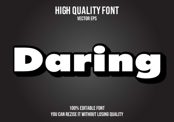 Download Daring Vector Text Effect Fully Editable - Text Collection