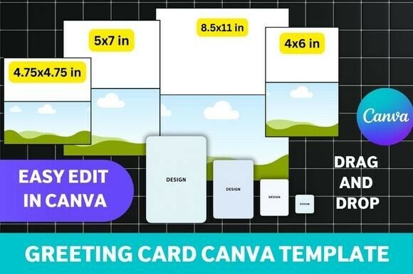 Download Greeting Card Canva Template Bundle - Card Collection