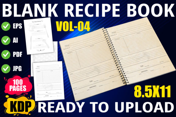 Download Blank Recipe Book to Write in for KDP - Write Collection