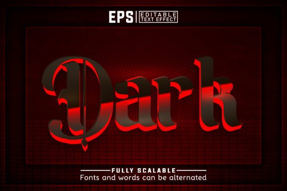 Download DARK 3d -Editable Text Effect - Text Collection