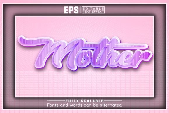 Download Mother 3d -Editable Text Effect - Text Collection