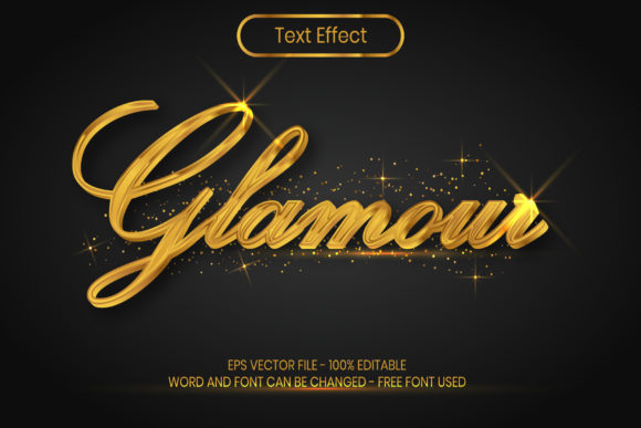 Download Realistic Gold Text Effect Style. - Premium Resources