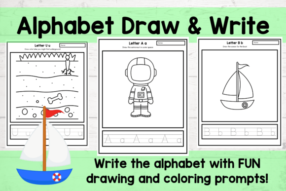 Download Alphabet Draw and Write Practice - Premium Resources