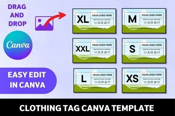 Download Clothing Tag Canva Template Bundle - Clothing Collection