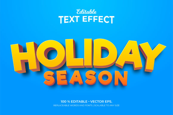 Download Holiday Season 3d Editable Text Effects - Text Collection